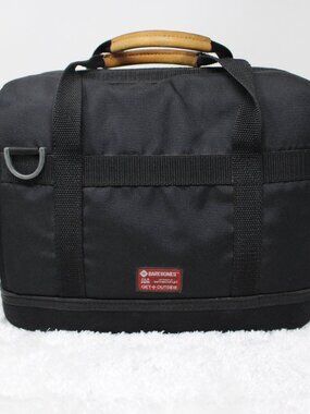 Barebones Cooler Bag Black Living Insulated Lunch Tote Canvas w/ Bottle Opener
